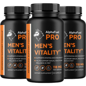 AlphaFuel Pro capsule supplement bottle