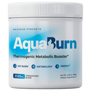 AquaBurn powder supplement bottle