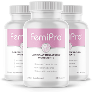 FemiPro capsule supplement bottle
