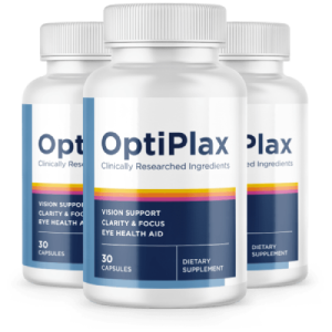 OptiPlax capsule eye health supplement bottle