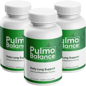 Pulmo Balance capsule respiratory support supplement bottle