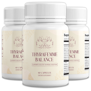 Thyrafemme Balance capsule thyroid supplement bottle